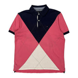 Tommy Hilfiger Argyle Polo Shirt - Medium Pink Cotton