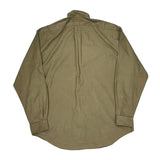 Blake Ralph Lauren Shirt - Large Khaki Cotton