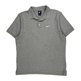 Nike Polo Shirt - XL Grey Cotton