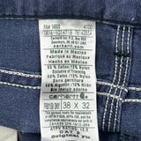 Carhartt Carpenter Pants - 37W 32L Blue Cotton