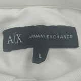 Armani Exchange Polo Shirt - Large White Cotton
