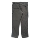 Dickies Double Knee Carpenter Pants - 36W 32L Gray Cotton Blend