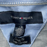 Tommy Hilfiger Short Sleeve Shirt - Large Gray Cotton