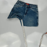 Dickies Denim Shorts - 24W UK 4 Blue Denim