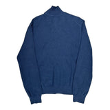 Polo By Ralph Lauren Zip Up Sweater - XL Blue Cotton