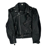 Unbranded Motorcycle Leather Jacket - 2XL Black Leather