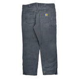 Carhartt Double Knee Carpenter Pants - 36W 30L Gray Cotton