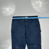 Carhartt Carpenter Trousers - 38W 32L Blue Cotton