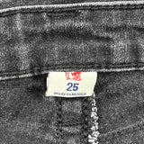 True Religion Skinny Jeans - 24W UK 2 Black Cotton Blend