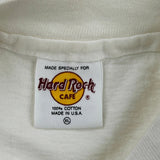 Hard Rock Cafe Single Stitch T-Shirt - XL White Cotton