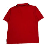 Tommy Hilfiger Polo Shirt - Large Red Cotton