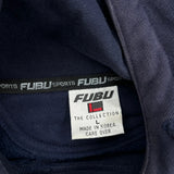 Fubu Spellout Hoodie - Large Navy Cotton