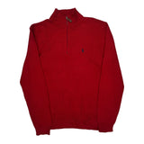 Polo By Ralph Lauren 1/4 Zip - Medium Red Cotton