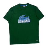 Lacoste Spellout T-Shirt - XL Green Cotton