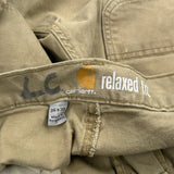 Carhartt Carpenter Trousers - 34W 30L Khaki Cotton