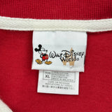 Disney Polo Shirt - XL Red Cotton