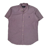Ralph Lauren Checked Short Sleeve Shirt - 2XL Multicoloured Cotton
