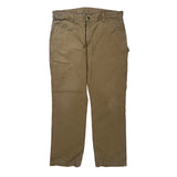 Carhartt Carpenter Trousers - 37W 32L Khaki Cotton