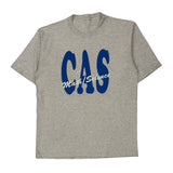 Unbranded Single Stitch T-Shirt - Large Gray Cotton