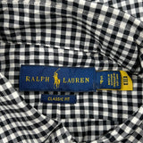 Classic Fit Ralph Lauren Checked Shirt - Small Black & White Cotton
