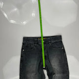 Avirex Wide Leg Graphic Jeans - 33W 28L Gray Cotton