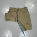 Dickies Carpenter Shorts - 32W 10L Beige Cotton