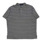 Polo By Ralph Lauren Striped Polo Shirt - Large Gray Cotton