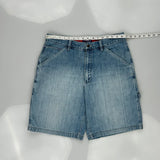 Sargent Carpenter Shorts - 33W 10L Light Wash Cotton