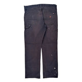 Dickies Carpenter Trousers - 37W 32L Black Cotton