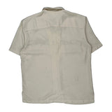 Harley Davidson Graphic Short Sleeve Shirt - Large Cream Polyester