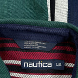 Nautica Striped Shirt - Large Multicoloured Cotton