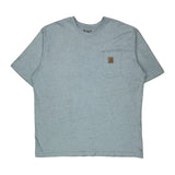 Carhartt T-Shirt - XL Blue Cotton