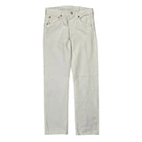 501 Levis Jeans - 28W 30L White Cotton
