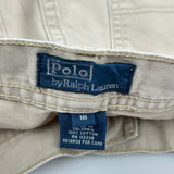 Age 16 Polo By Ralph Lauren Carpenter Shorts - Large Beige Cotton