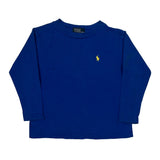 Age 3 Polo By Ralph Lauren Long Sleeve T-Shirt - 2XS Blue Cotton