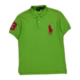 Polo By Ralph Lauren Slim Fit Polo Shirt - Medium Green Cotton