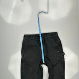 Carhartt Carpenter Trousers - 32W 34L Black Cotton