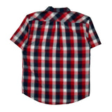 Levis Checked Short Sleeve Shirt - 2XL Blue Cotton