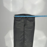 Levis Slim Fit Jeans - 32W 30L Grey Cotton