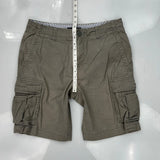 Tommy Hilfiger Cargo Shorts - 33W 10L Grey Cotton