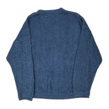 Chaps Ralph Lauren Oversized Jumper - Large Blue Cotton