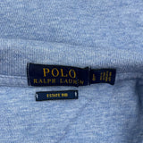 Polo By Ralph Lauren 1/4 Zip - Large Blue Cotton