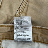 Carhartt Carpenter Shorts - 31W 10L Beige Cotton Blend