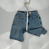 Levis Denim Shorts - 28W 10L Blue Cotton