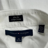 Tommy Hilfiger Slim Fit Shirt - Large White Cotton