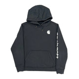 Carhartt Spellout Hoodie - XL Black Cotton Blend