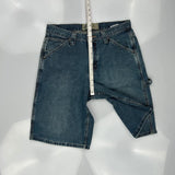 Lee Carpenter Shorts - 33W 12L Blue Denim