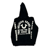True Religion Graphic Hoodie - Small Black Cotton