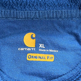 Carhartt Hoodie - XL Blue Cotton