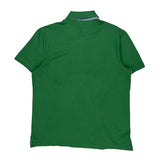 Tommy Hilfiger Spellout Polo Shirt - Large Green Cotton